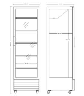 Vitriinkülmik Scandomestic SD426BE