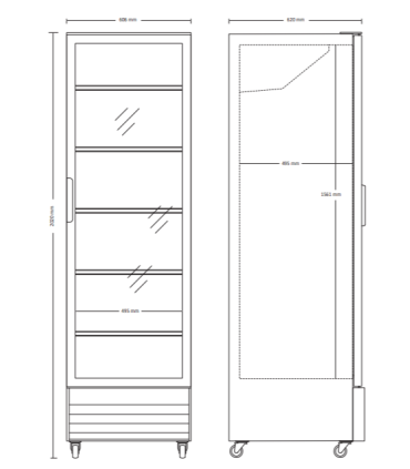 Vitriinkülmik Scandomestic SD426BE