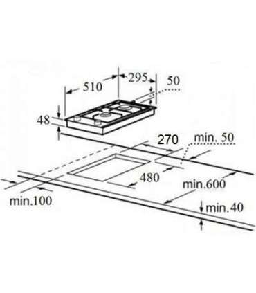 Gaasiplaat Schlosser PGH321GWFFD