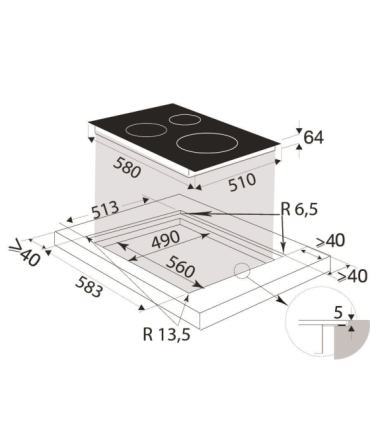 Induktsioonplaat Brandt BPI1638UW