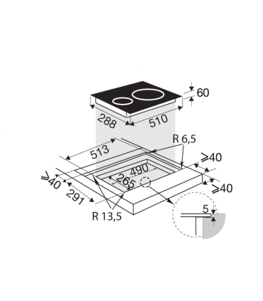 Induktsioonplaat Brandt BPI1621UB