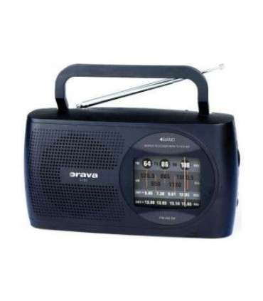 Portable radio receiver with FM/AM/SW range and dual power Orava
