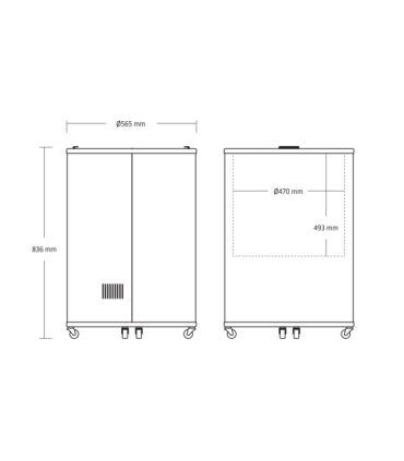 Tünn-külmik 87 liitrit Scandomestic TK86BE