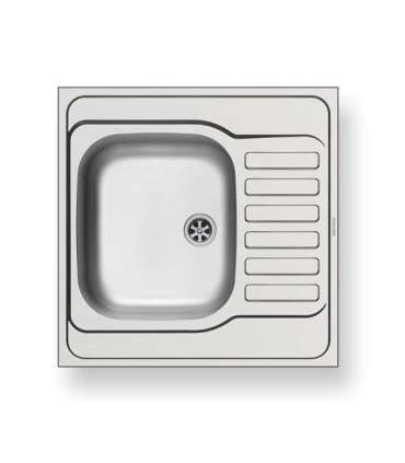 Sink Pyramis INTL 60X60 1B(34X40X18) 1D F Left