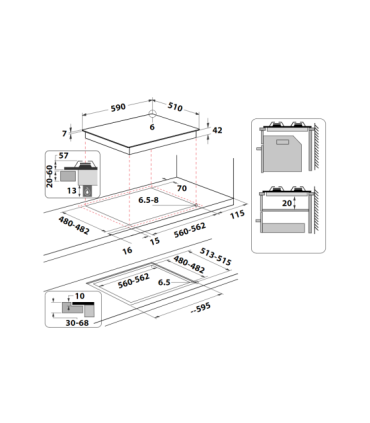 Gaasiplaat Whirpool AKWL628NB