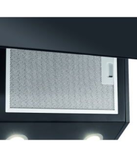 Diagonal chimney hood Bomann, black/stainless-steel