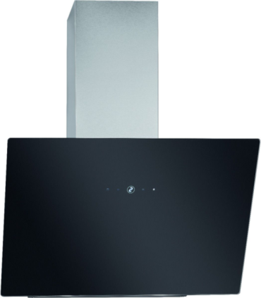 Diagonal chimney hood Bomann, black/stainless-steel