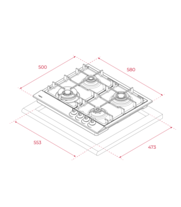 Built-in gas hob Teka RBC AT OB