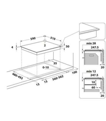 Induktsioonplaat Whirlpool WFS5060CPBF