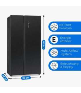 Side-by-side refrigerator Bomann