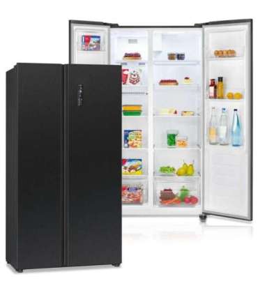 Side-by-side külmik Bomann SBS7344SIX, must