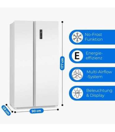 Side-by-side külmik Bomann SBS7344W, valge