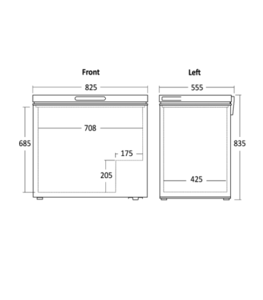 Sügavkülmkirst Scandomestic CF200WD