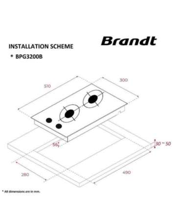 Gaasiplaat Brandt BPG3200B
