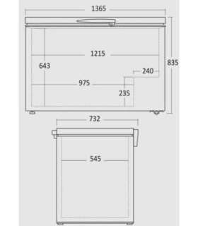 Sügavkülmkirst Scandomestic CF400WE