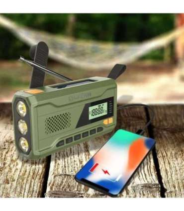 Päikesepatarei ja dünamoga raadio Manta RDI401G