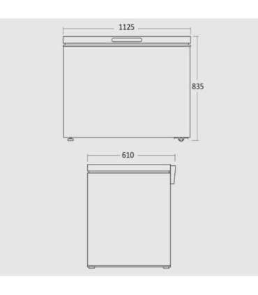 Sügavkülmkirst Scandomestic CF300WD