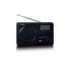 C0mpact portable FM radio with LCD display Lenco, black