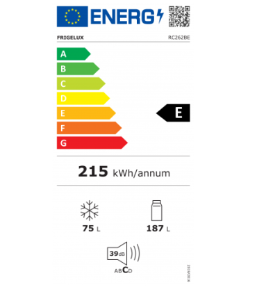 Külmik Frigelux RC262BE, valge