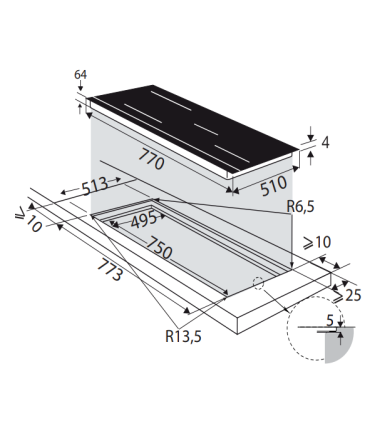 Induktsioonplaat Brandt BPI384HUB