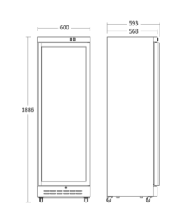 Vitriinkülmik Scandomestic DC389WD