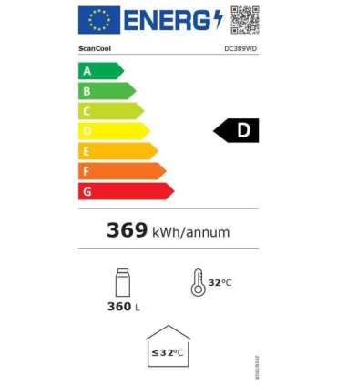 Vitriinkülmik Scandomestic DC389WD