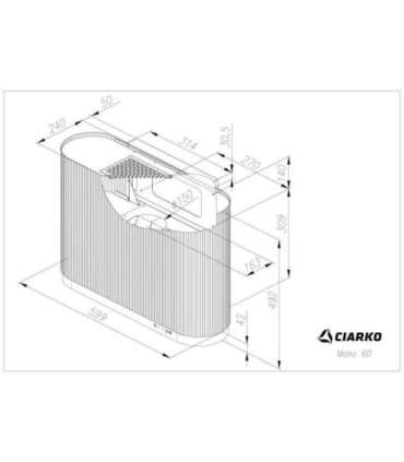 Hood  Ciarko Design Mono 60 gold