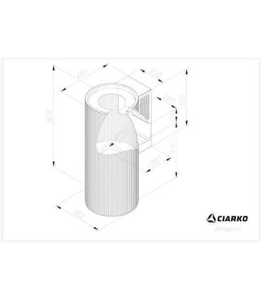 Hood  Ciarko Design Monogram white