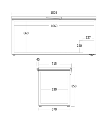 Sügavkülmkirst Scandomestic CF560WE