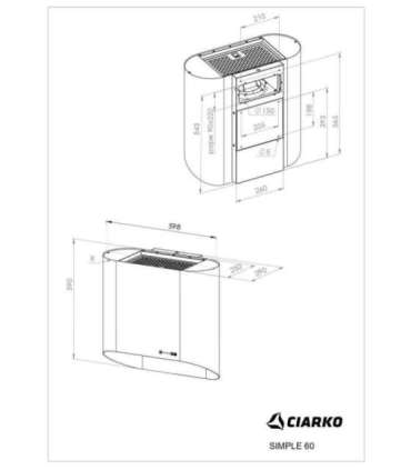Hood  Ciarko Design Monogram black/gold