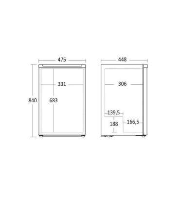 Table top freezer Scandomestic