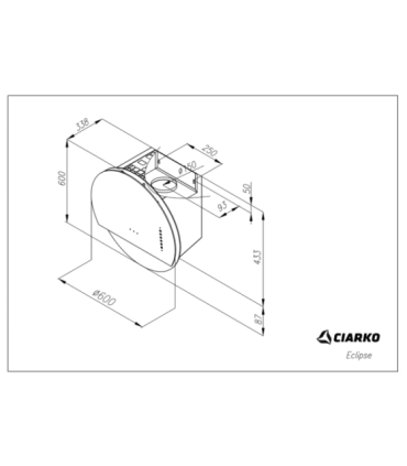 Hood  Ciarko Design Eclipse black/ rose gold