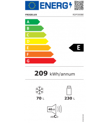 Külmik Frigelux RDP300BE valge