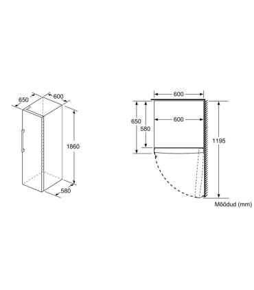 Upright freezer Bosch