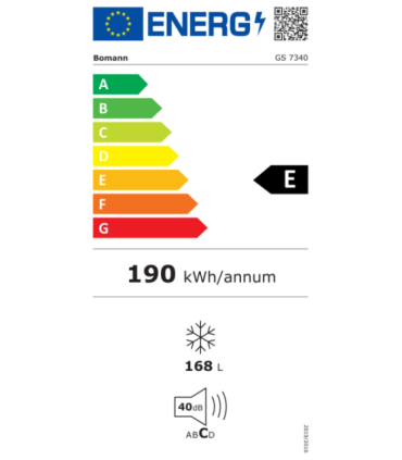 Upright freezer Bomann