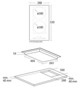 Induction hob Scandomestic