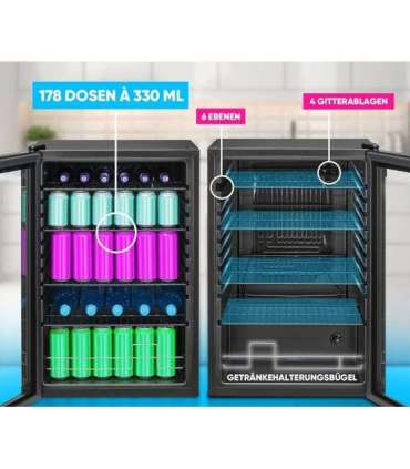 Klaasuksega külmik Bomann KSG7290