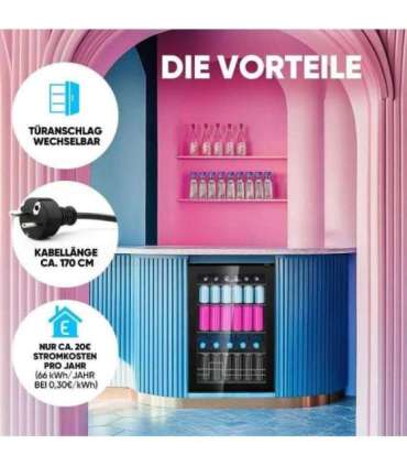 Klaasuksega külmik Bomann KSG7290