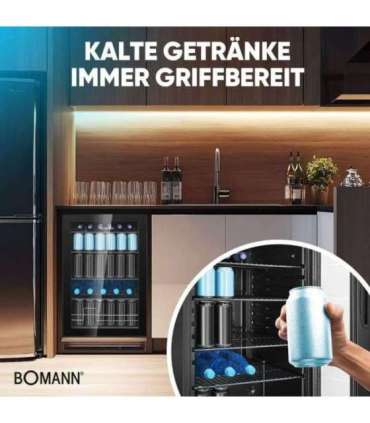 Klaasuksega külmik Bomann KSG7290