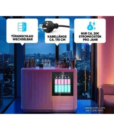 Klaasuksega külmik Bomann KSG7291