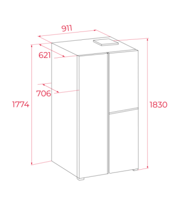 Side-by-side fridge Teka