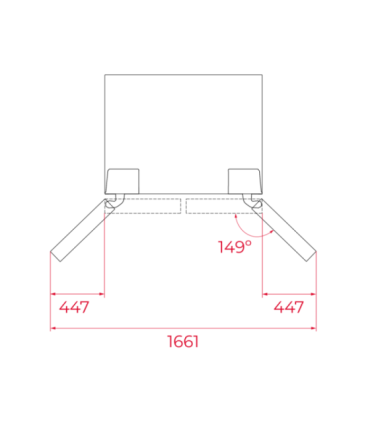 Side-by-side fridge Teka