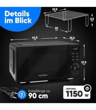 Mikrolaineahi ProfiCook MWG1278 must