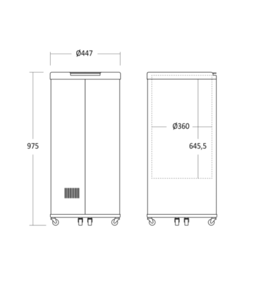 Tünn-külmik Scandomestic CC66BCLL