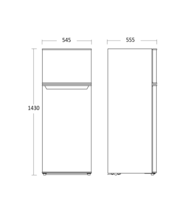 Külmik Scandomestic CBF206WE
