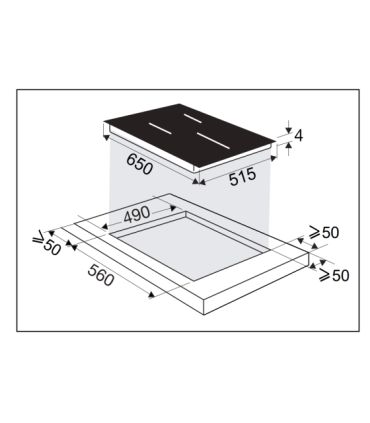 Induktsioonplaat De Dietrich Amplify DPI5652AB AutoLink