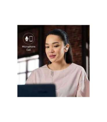 Panasonic RP-TCM225DEW USB-C Wired Earphones, In-Ear with Built-in Mic, White Panasonic