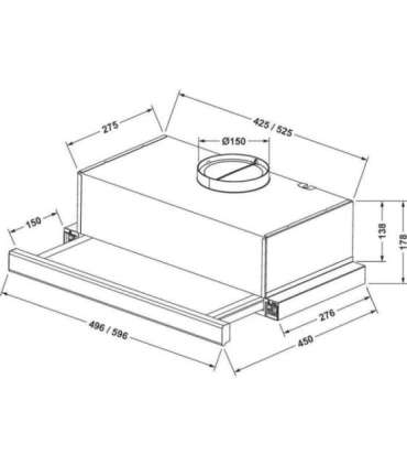 Cooker Hood Eleyus TLS60WH960