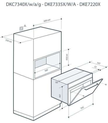 Integreeritav mikrolaineahi De Dietrich DKC7340BB Coal Black