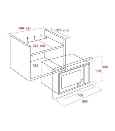 Integreeritav mikrolaineahi Teka ML 8200 BIS must
